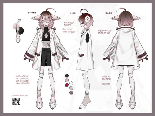 dream data fox ref sheet: @okai_yuda